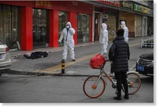 people dead street China virus