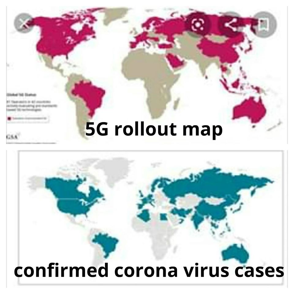 Карта 5 g в мире