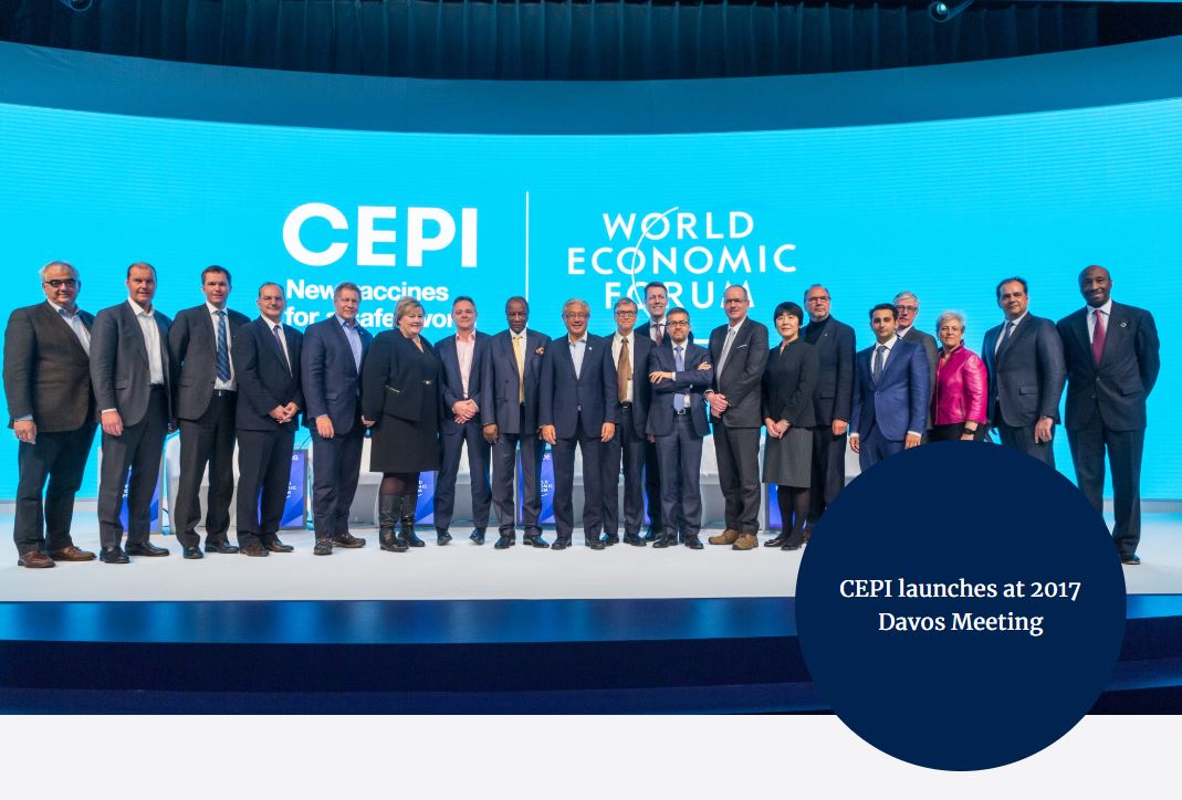 CEPI launches at the 2017 Davos meeting.