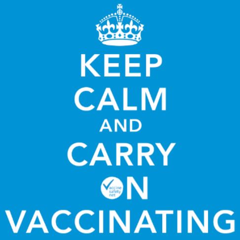 The Keep Calm meme taken from the PHE document.
