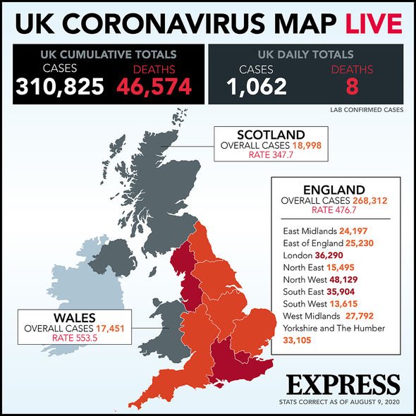 coronavirus map