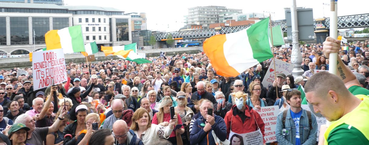 Thousands attend Dublin rally calling for health freedom, end to lockdown