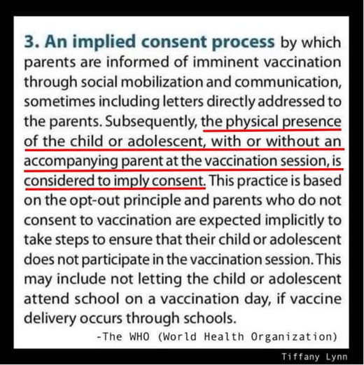 vaccination implied consent